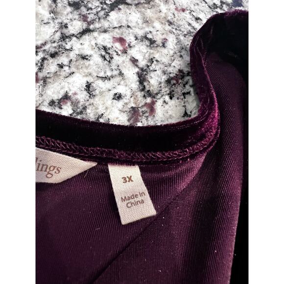 Soft surroundings women’s velvet dress size 3x with pockets - Picture 9 of 13
